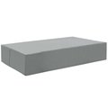 Patio Trasero Immerse Convene, Sojourn & Summon Double Chaise Outdoor Patio Furniture Cover, Gray PA1727020